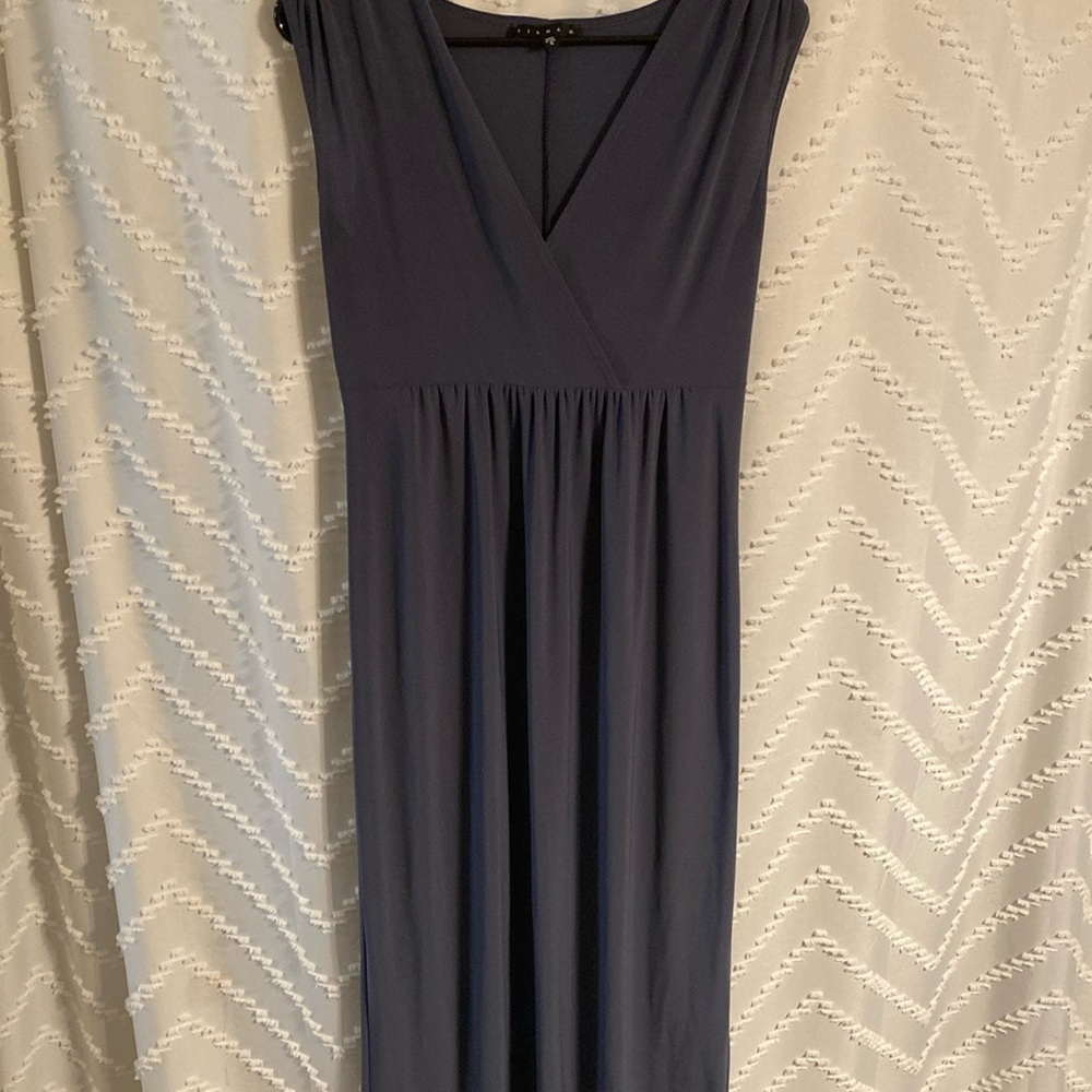 Slate grey midi dress